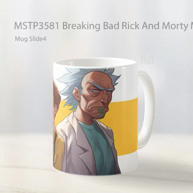 Breaking Bad Rick And Morty Mashup Mug Gelas Keramik MSTP3581