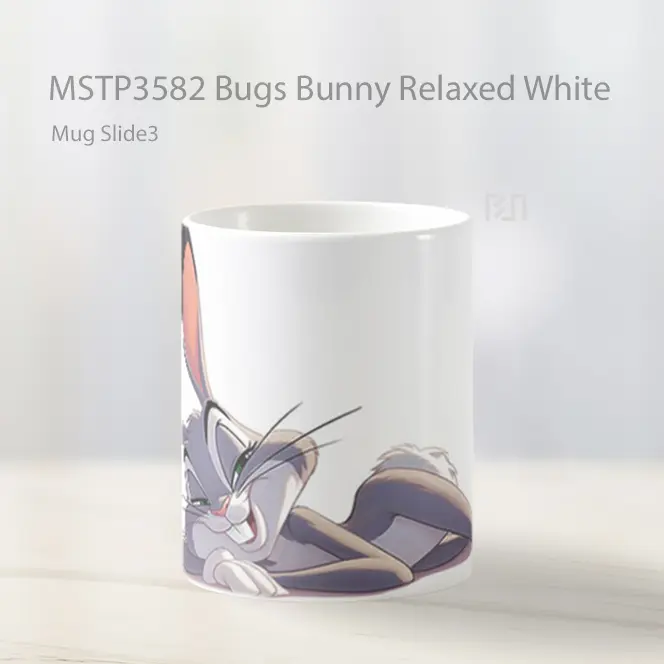 Bugs Bunny Relaxed White Mug Gelas Keramik MSTP3582 - All-side / Desain