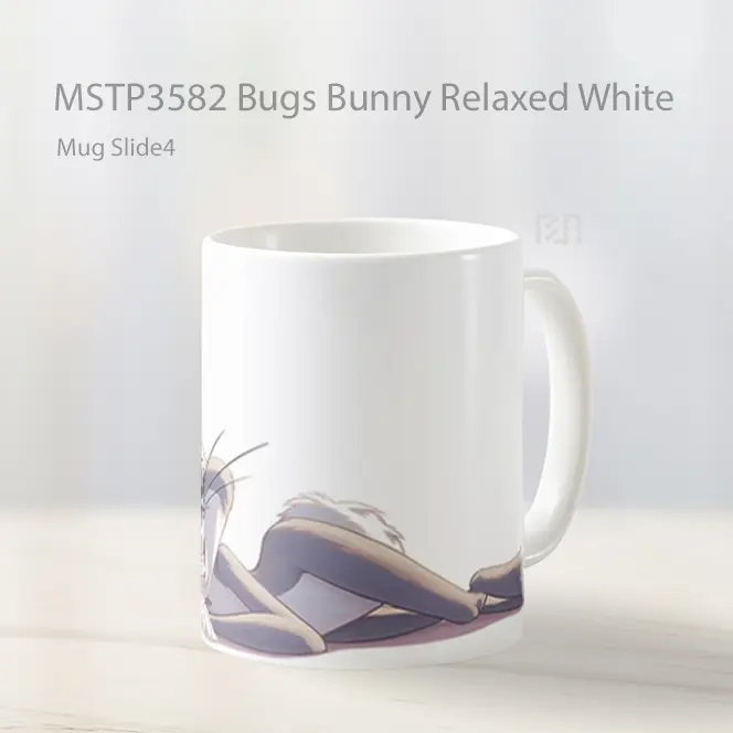 Bugs Bunny Relaxed White Mug Gelas Keramik MSTP3582