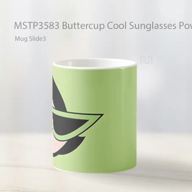 Buttercup Cool Sunglasses Powerpuff Girl Mug Gelas Keramik MSTP3583 - All-side / Desain