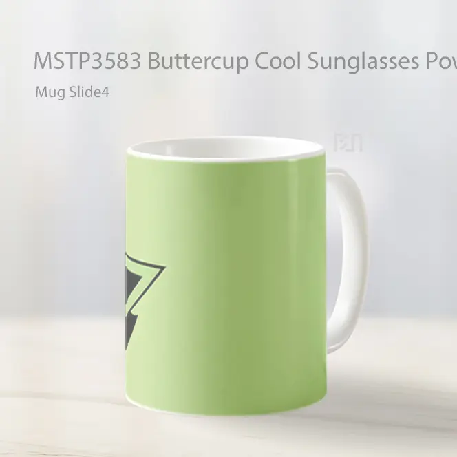 Buttercup Cool Sunglasses Powerpuff Girl Mug Gelas Keramik MSTP3583
