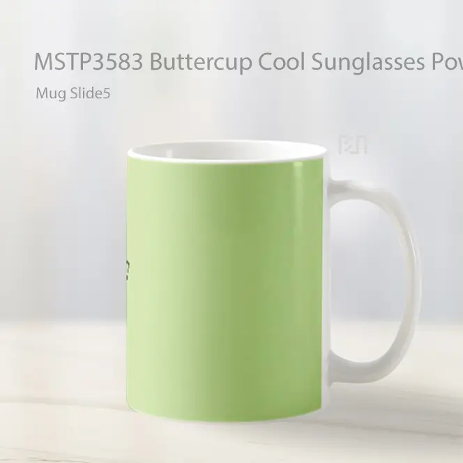 Buttercup Cool Sunglasses Powerpuff Girl Mug Gelas Keramik MSTP3583 - All-side / Desain
