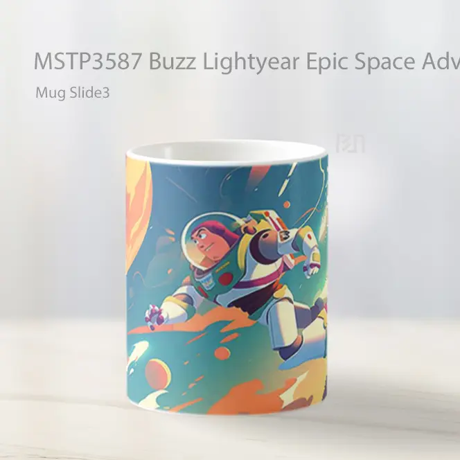 Buzz Lightyear Epic Space Adventure Mug Gelas Keramik MSTP3587 - All-side / Desain