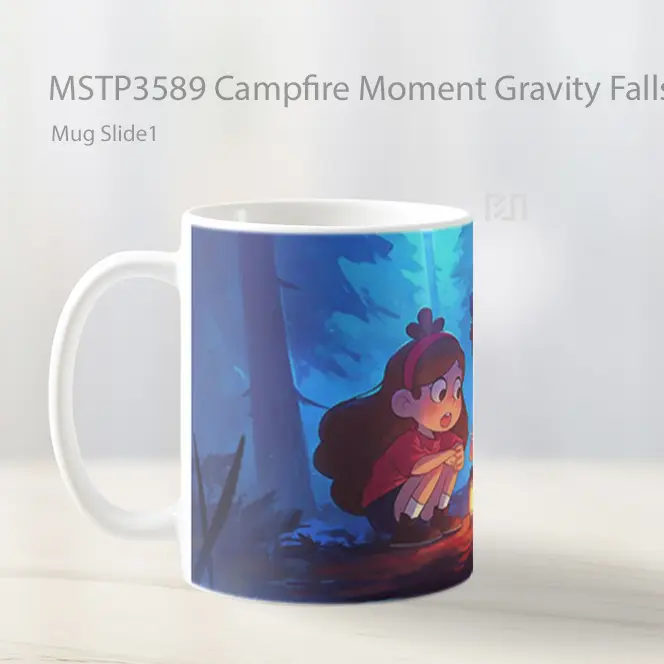 Campfire Moment Gravity Falls Mug Gelas Keramik MSTP3589 - All-side / Desain