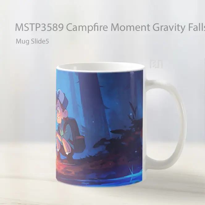 Campfire Moment Gravity Falls Mug Gelas Keramik MSTP3589 - All-side / Desain