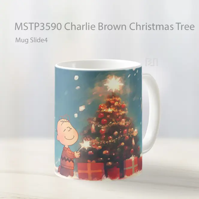 Charlie Brown Christmas Tree Mug Gelas Keramik MSTP3590