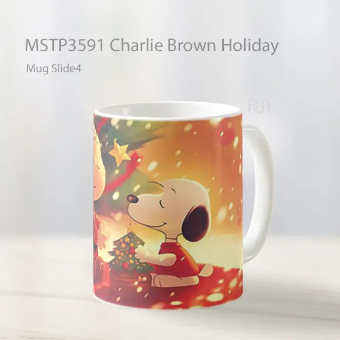 Charlie Brown Holiday Mug Gelas Keramik MSTP3591