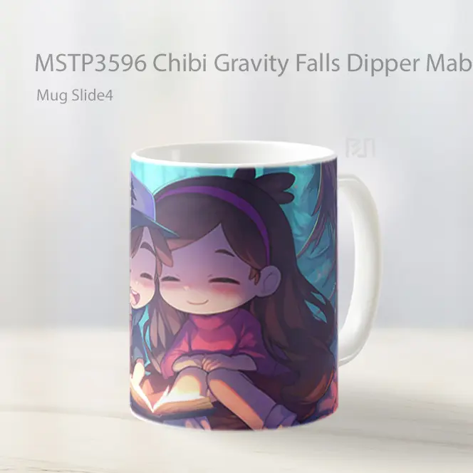 Chibi Gravity Falls Dipper Mabel Cute Mug Gelas Keramik MSTP3596