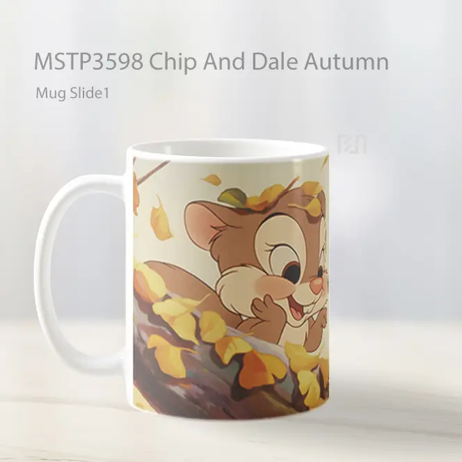 Chip And Dale Autumn Mug Gelas Keramik MSTP3598 - All-side / Desain