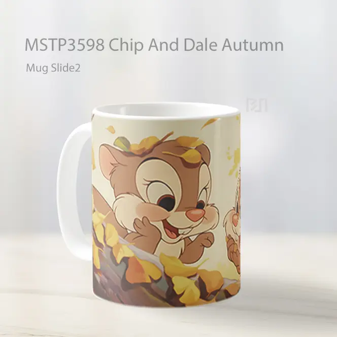 Chip And Dale Autumn Mug Gelas Keramik MSTP3598 - All-side / Desain