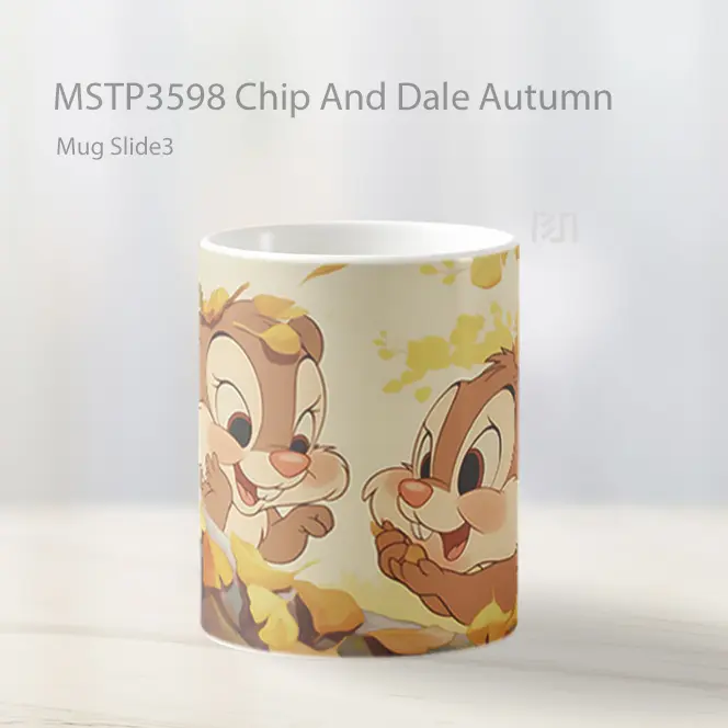 Chip And Dale Autumn Mug Gelas Keramik MSTP3598 - All-side / Desain
