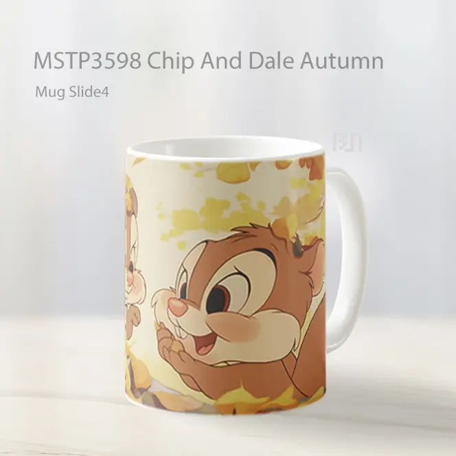 Chip And Dale Autumn Mug Gelas Keramik MSTP3598
