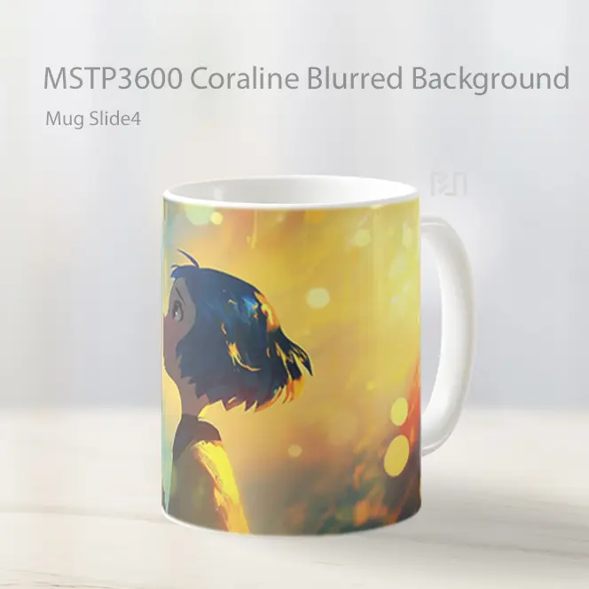 Coraline Blurred Background Mug Gelas Keramik MSTP3600
