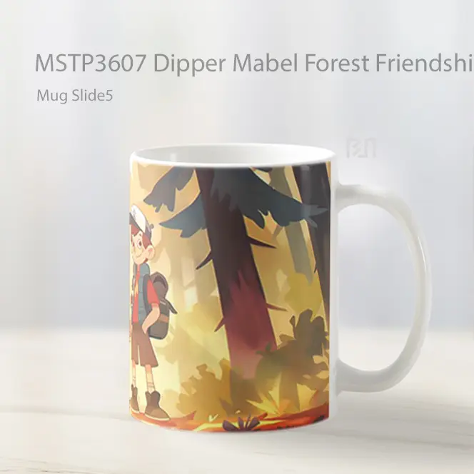 Dipper Mabel Forest Friendship Mug Gelas Keramik MSTP3607 - All-side / Desain