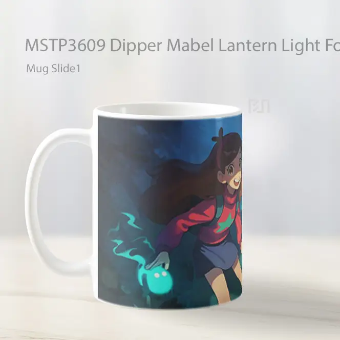 Dipper Mabel Lantern Light Forest Journey Mug Gelas Keramik MSTP3609 - All-side / Desain