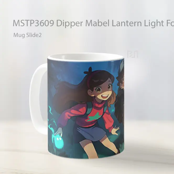 Dipper Mabel Lantern Light Forest Journey Mug Gelas Keramik MSTP3609 - All-side / Desain