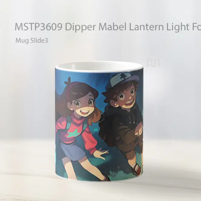 Dipper Mabel Lantern Light Forest Journey Mug Gelas Keramik MSTP3609 - All-side / Desain