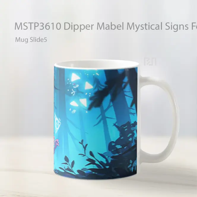 Dipper Mabel Mystical Signs Forest Exploration Mug Gelas Keramik MSTP3610 - All-side / Desain