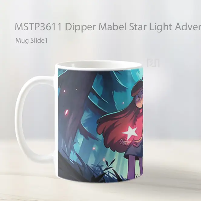 Dipper Mabel Star Light Adventure Gravity Falls Mug Gelas Keramik MSTP3611 - All-side / Desain