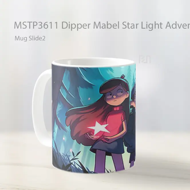 Dipper Mabel Star Light Adventure Gravity Falls Mug Gelas Keramik MSTP3611 - All-side / Desain