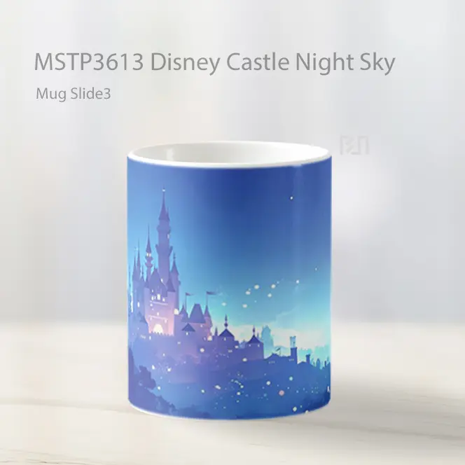 Disney Castle Night Sky Mug Gelas Keramik MSTP3613 - All-side / Desain