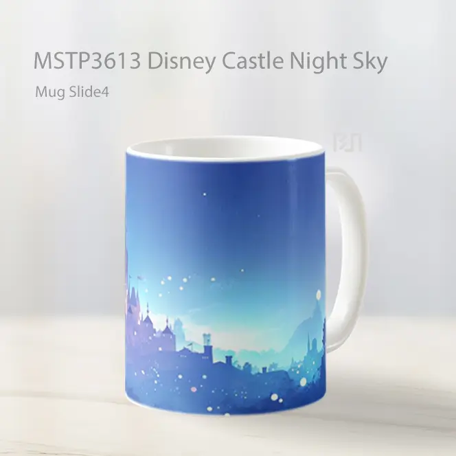 Disney Castle Night Sky Mug Gelas Keramik MSTP3613
