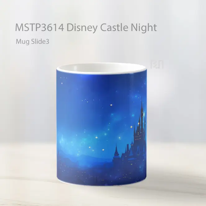 Disney Castle Night Mug Gelas Keramik MSTP3614 - All-side / Desain