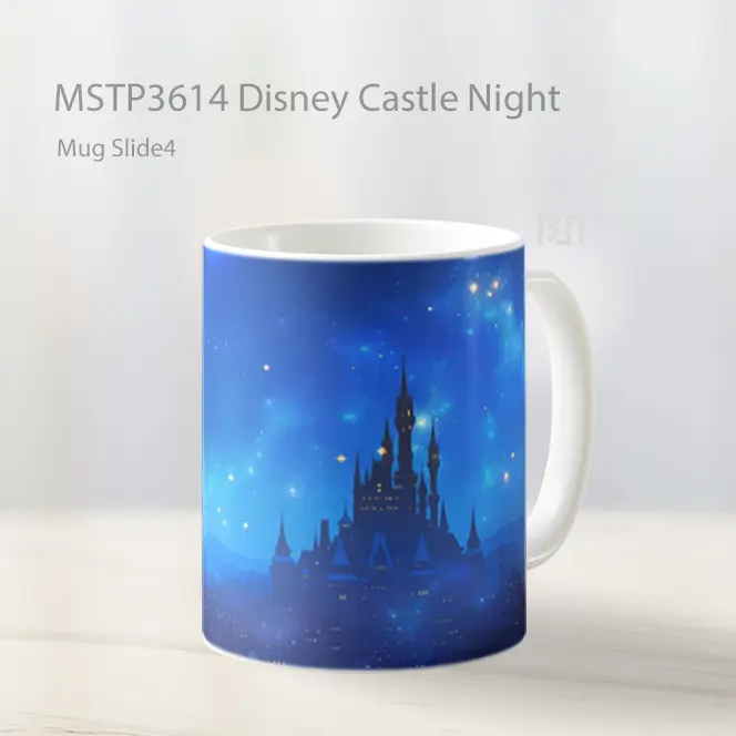 Disney Castle Night Mug Gelas Keramik MSTP3614