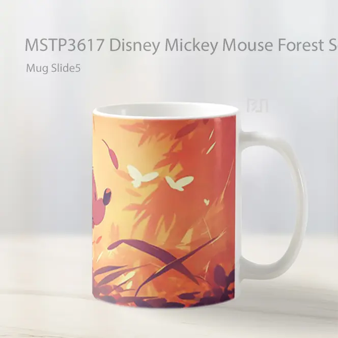 Disney Mickey Mouse Forest Serenity Mug Gelas Keramik MSTP3617 - All-side / Desain