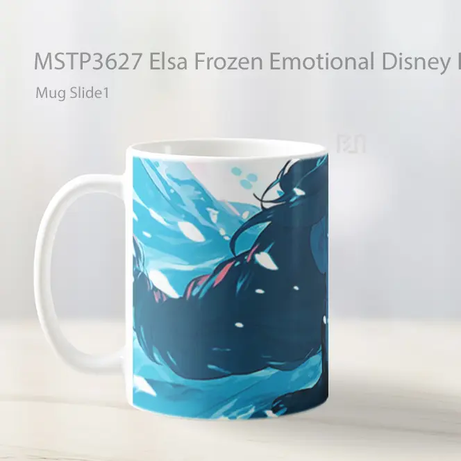 Elsa Frozen Emotional Disney Princess Art Mug Gelas Keramik MSTP3627 - All-side / Desain