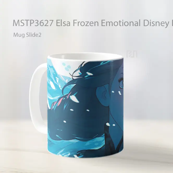 Elsa Frozen Emotional Disney Princess Art Mug Gelas Keramik MSTP3627 - All-side / Desain