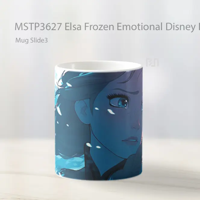 Elsa Frozen Emotional Disney Princess Art Mug Gelas Keramik MSTP3627 - All-side / Desain