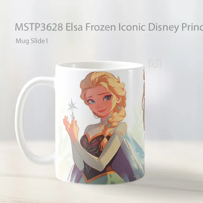 Elsa Frozen Iconic Disney Princess Art Mug Gelas Keramik MSTP3628 - All-side / Desain