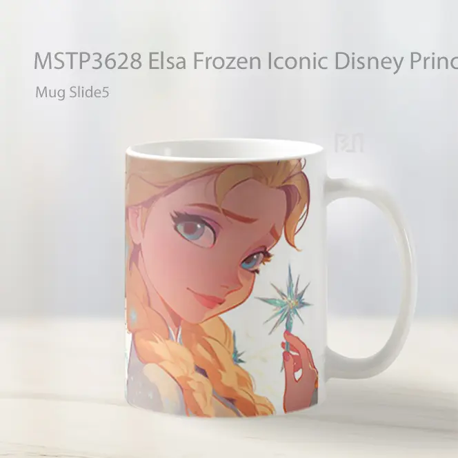 Elsa Frozen Iconic Disney Princess Art Mug Gelas Keramik MSTP3628 - All-side / Desain