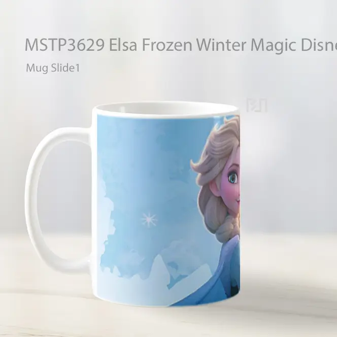 Elsa Frozen Winter Magic Disney Art Mug Gelas Keramik MSTP3629 - All-side / Desain