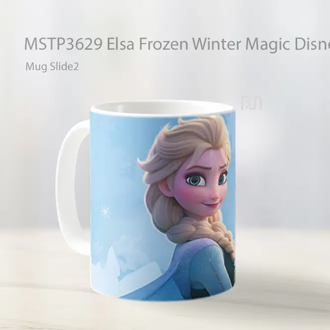 Elsa Frozen Winter Magic Disney Art Mug Gelas Keramik MSTP3629 - All-side / Desain