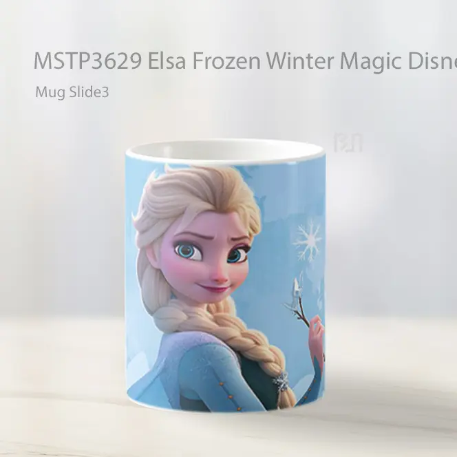 Elsa Frozen Winter Magic Disney Art Mug Gelas Keramik MSTP3629 - All-side / Desain