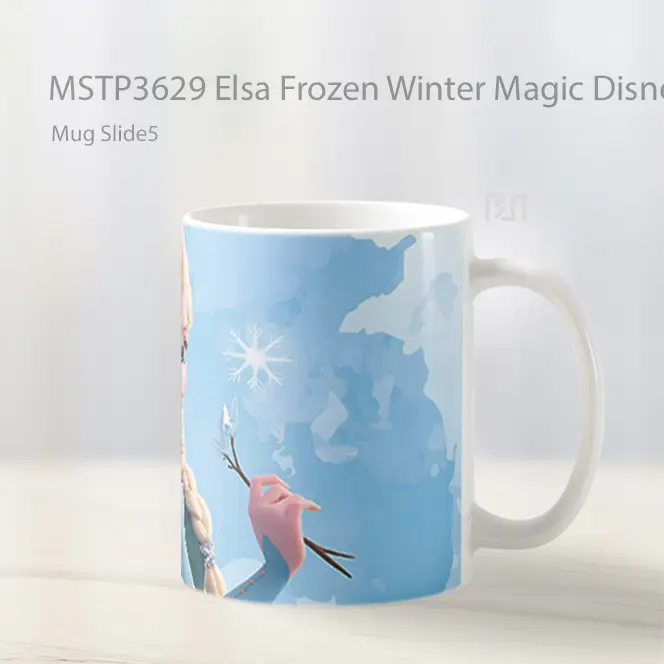 Elsa Frozen Winter Magic Disney Art Mug Gelas Keramik MSTP3629 - All-side / Desain