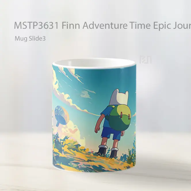 Finn Adventure Time Epic Journey Mug Gelas Keramik MSTP3631 - All-side / Desain
