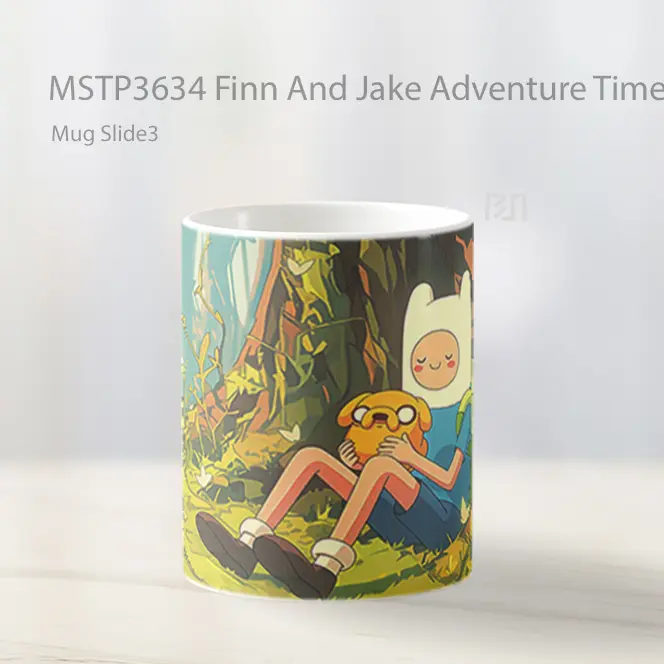 Finn And Jake Adventure Time Nature Mug Gelas Keramik MSTP3634 - All-side / Desain