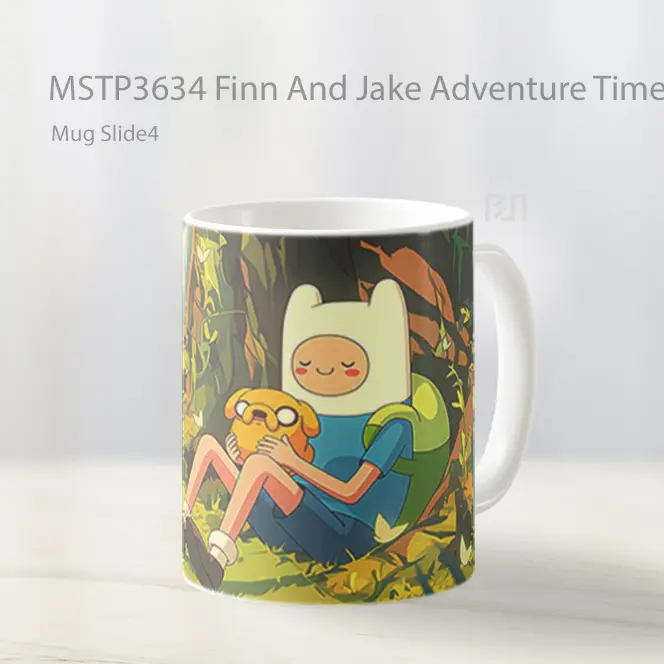 Finn And Jake Adventure Time Nature Mug Gelas Keramik MSTP3634