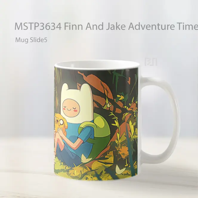 Finn And Jake Adventure Time Nature Mug Gelas Keramik MSTP3634 - All-side / Desain