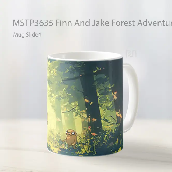 Finn And Jake Forest Adventure Mug Gelas Keramik MSTP3635