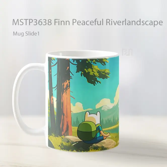 Finn Peaceful Riverlandscape Mug Gelas Keramik MSTP3638 - All-side / Desain