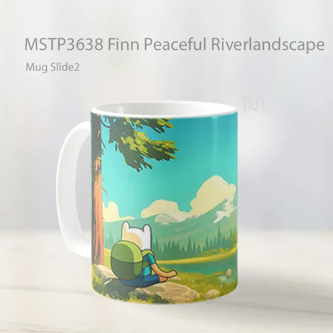 Finn Peaceful Riverlandscape Mug Gelas Keramik MSTP3638 - All-side / Desain