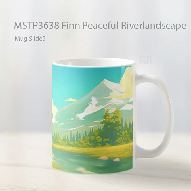 Finn Peaceful Riverlandscape Mug Gelas Keramik MSTP3638 - All-side / Desain