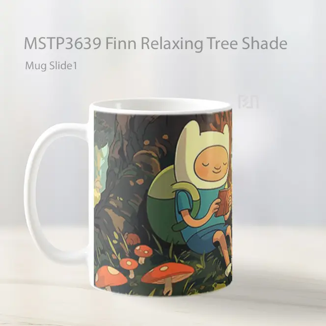 Finn Relaxing Tree Shade Mug Gelas Keramik MSTP3639 - All-side / Desain