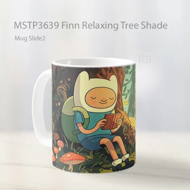 Finn Relaxing Tree Shade Mug Gelas Keramik MSTP3639 - All-side / Desain