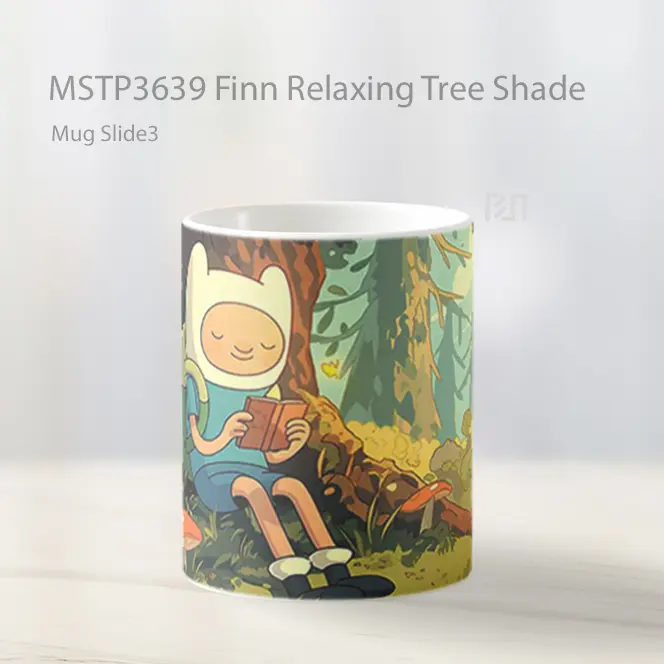 Finn Relaxing Tree Shade Mug Gelas Keramik MSTP3639 - All-side / Desain
