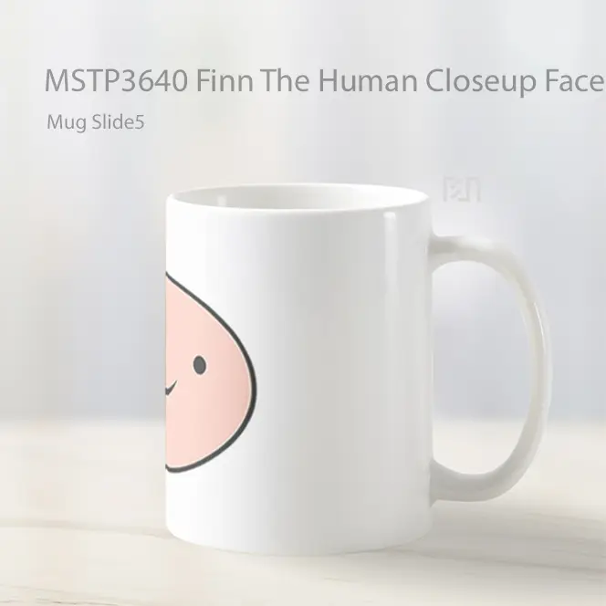 Finn The Human Closeup Face Cartoon Mug Gelas Keramik MSTP3640 - All-side / Desain